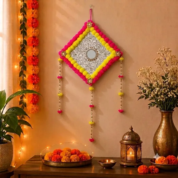 Handmade_Square_Wall_Hanging_|_Festive_Wall_Decorative_Pompom_Toran_Hanging_for_Home_D?coration_|_Diwali_Gifting_Festival_Pooja_Decoration