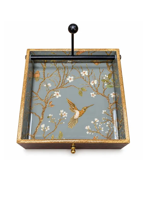 Premium_MDF_Wooden_Enamel_Coated_Napkin_Holder_with_3-Section_Organizer_Drawer_|_Blue_&_Gold_Bird_Floral_Design_Tissue_Holder_for_Dining_Table,_Kitchen_&_Home_Décor