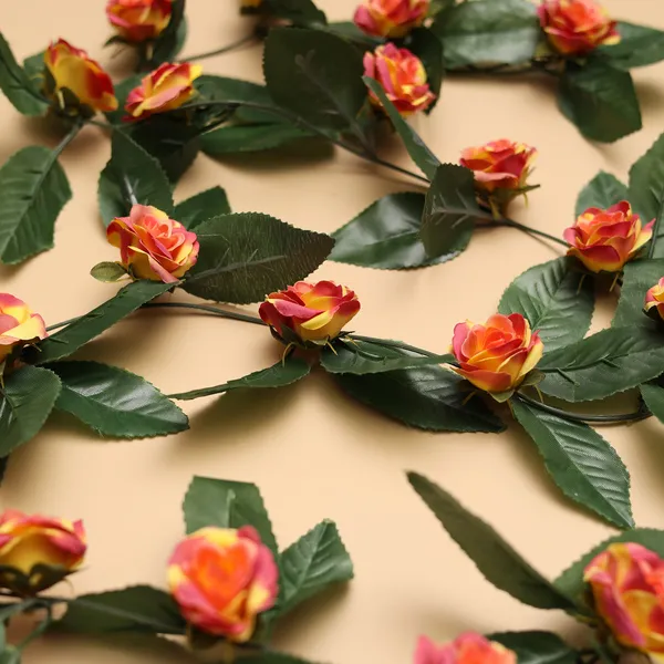 Artificial_Small_Velvet_Rose_Creeper_Orange_Yellow_Dual_Tone_Flowers_Decorative_Hanging_Floral_Vine_For_Home_Wall_Decoration_Balcony_Garden_Wedding_Pack_of_5