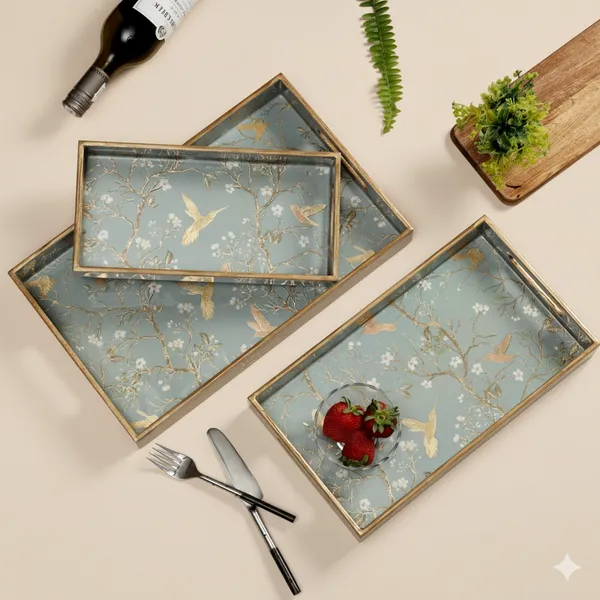 Set_of_3_Waterproof__Rectangle_Trays_with_Handle,__Wooden_Enamel_Coated_Serving_Trays_For_Home_&_Dining_Table_,_Multipurpose_Trays_(_(41X25||36X20||30X15)Cm_)