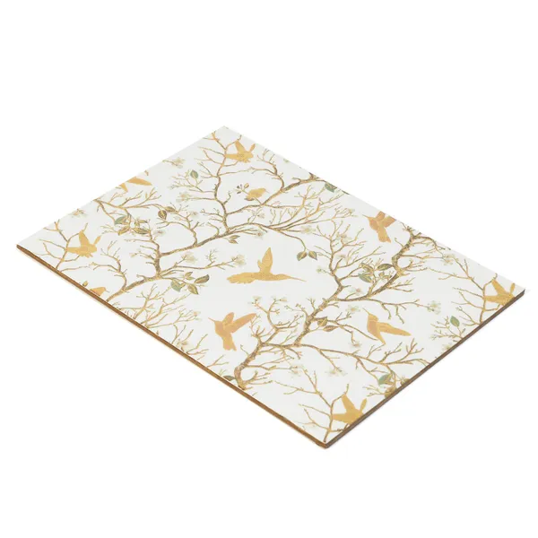 White_&_Gold_Wooden_Set_Of_2_Enamel_Coated_Rectangular_Wooden_Placemats_For_Home_,_Waterproof_Printed_Placemat_For_Table_(_(38X3X1)Cm_)_(Set_Of_2)