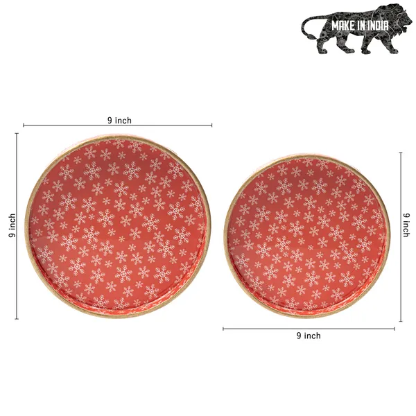 Wooden_Enamel_Coated_Round__Set_of_2_Trays_|_Serving_Tray_for_Home_&_Dining_Table_|_Printed_Multipurpose_Trays__(7x7_,_9x9_Inches)