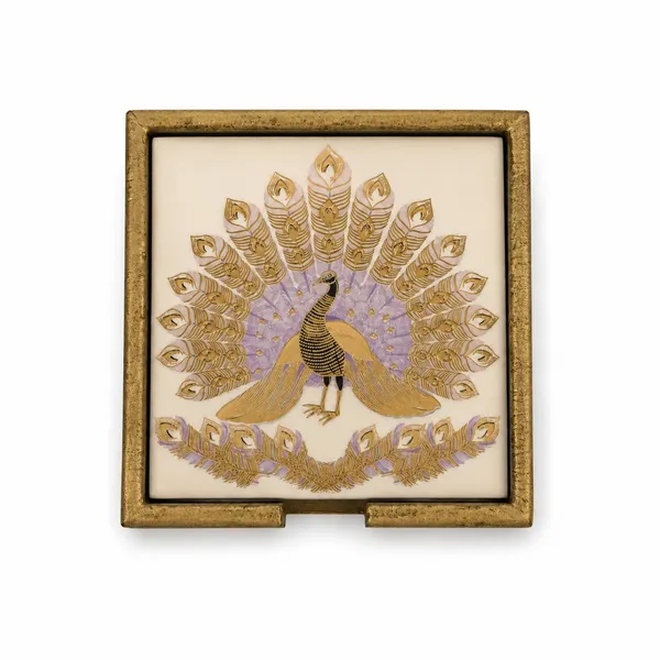 Set_Of_4_MDF_Wooden_Enamel_Coated_Square_Tea_Coasters_With_Holder_Peacock_Design_Drink_Coaster_Set_For_Coffee_Mug_Glass_Cup_Dining_Table_Decor