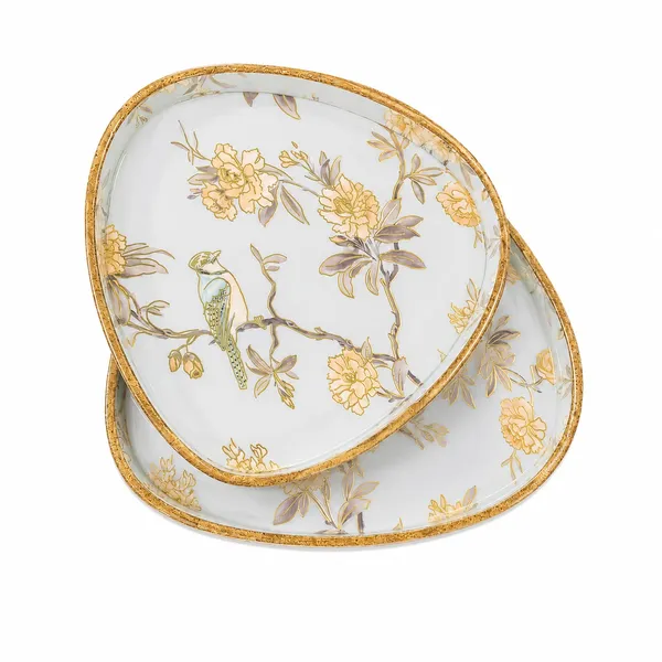 Set_of_2_Blue_Birds_Design_MDF_Wooden_Serving_Trays_|_High-Gloss_Enamel_Coated_with_Gilded_Rim_for_Home_&_Diwali_Gifting_(9x9_&_7x7_inches)
