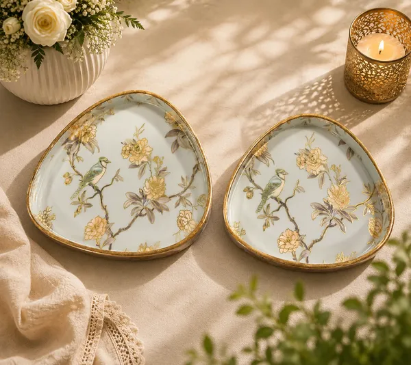 Set_of_2_Blue_Birds_Design_MDF_Wooden_Serving_Trays_|_High-Gloss_Enamel_Coated_with_Gilded_Rim_for_Home_&_Diwali_Gifting_(9x9_&_7x7_inches)