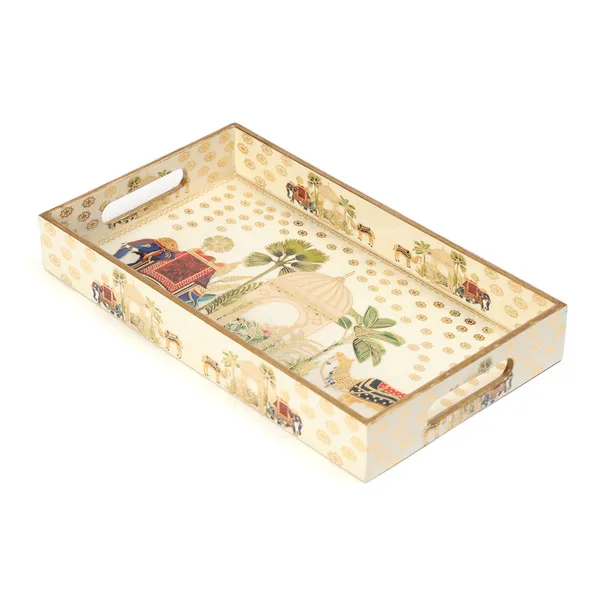 Set_of_3_Waterproof__Rectangle_Trays_with_Handle,__Wooden_Enamel_Coated_Serving_Trays_For_Home_&_Dining_Table_,_Multipurpose_Trays_(_(41X25||36X20||30X15)Cm_)