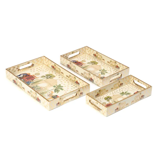 Set_of_3_Waterproof__Rectangle_Trays_with_Handle,__Wooden_Enamel_Coated_Serving_Trays_For_Home_&_Dining_Table_,_Multipurpose_Trays_(_(41X25||36X20||30X15)Cm_)