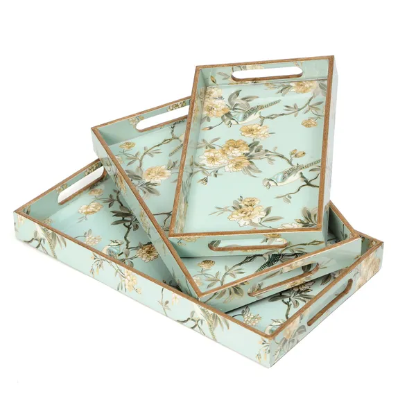 Set_of_3_Waterproof__Rectangle_Trays_with_Handle,__Wooden_Enamel_Coated_Serving_Trays_For_Home_&_Dining_Table_,_Multipurpose_Trays_(_(41X25||36X20||30X15)Cm_)