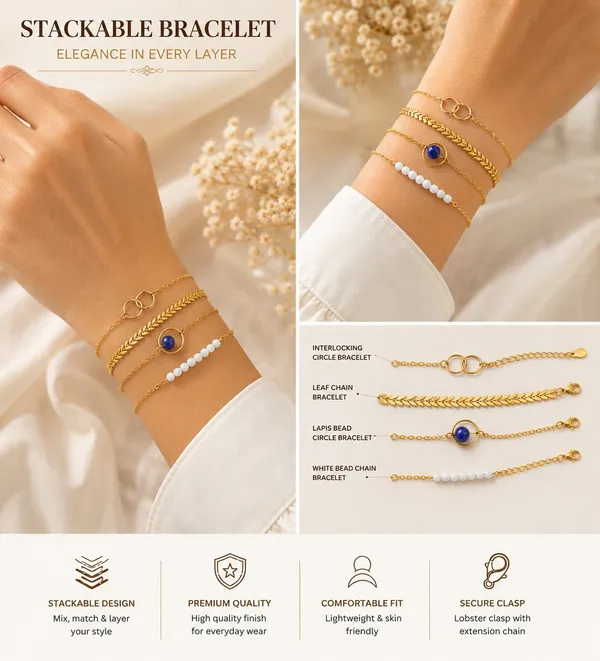 Set_of_4_Delicate_Gold_Stackable_Bracelets_–_Minimalist_Beaded_&_Chain_Charm_Bracelet_Gift_Set_for_Women