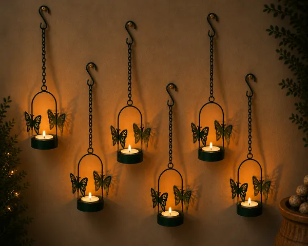 Set_of_6_Dark_Green_Butterfly_Hanging_Diya_&_Candle_Holders_–_Powder-Coated_Metal_Lanterns_for_Balcony,_Garden_&_Festival_Decor