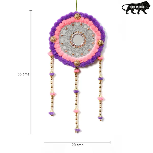 Handmade_Round_Wall_Hanging_|_Festive_Wall_Decorative_Pompom_Toran_Hanging_for_Home_D?coration_|_Diwali_Gifting_Festival_Pooja_Decoration