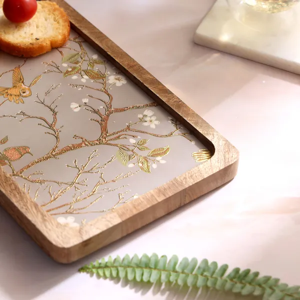 Silver_&_Gold_Wooden_Enamel_Coated_Rectangular_Serving_Platter_In_Mangowood_,_Snacks_Platter_For_Home_&_Dining_Table_,_Multipurpose_Tray_,_Serving_Tray_(_(25X15)Cm_)