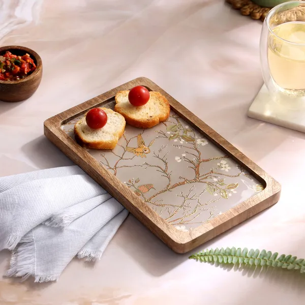 Silver_&_Gold_Wooden_Enamel_Coated_Rectangular_Serving_Platter_In_Mangowood_,_Snacks_Platter_For_Home_&_Dining_Table_,_Multipurpose_Tray_,_Serving_Tray_(_(25X15)Cm_)