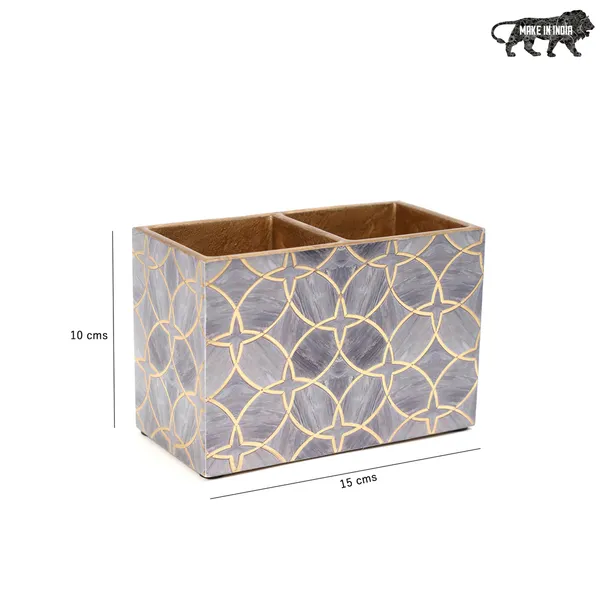 Enamel_Coated_Premium_Waterproof_Multiutility_Wooden_Holders_with_2_Sections_|_Spoon_Stand_Chammach_Holder|_Pen_Stand_(15x10_cm)