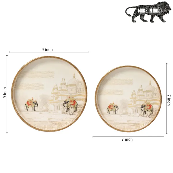 Wooden_Enamel_Coated_Round__Set_of_2_Trays_|_Serving_Tray_for_Home_&_Dining_Table_|_Printed_Multipurpose_Trays__(7x7_,_9x9_Inches)