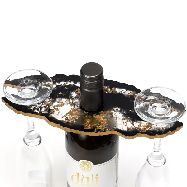 Black_Resin_Wine_Bottle_Holder_In_Resin_For_Home_And_Dining_Table_Decor_(_(24X10)Cm_)