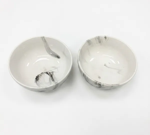 White_Marble_Finish_Ceramic_Bowls_-_Pack_of_2_Small_Bowls_for_Snacks,_Desserts,_Cereal,_and_Dips_200ml