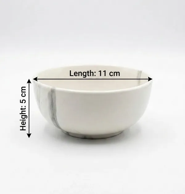 White_Marble_Finish_Ceramic_Bowls_-_Pack_of_2_Small_Bowls_for_Snacks,_Desserts,_Cereal,_and_Dips_200ml
