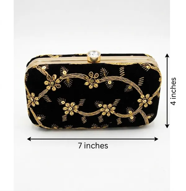 Women's_Black_Embroidered_Box_Clutch_|_Party_Wear_Evening_Handbag_|_Wedding,_Festive_&_Bridal_Designer_Clutch_Purse