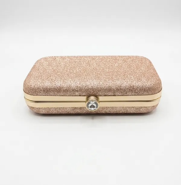Women's_Rose_Gold_Glitter_Box_Clutch_|_Party_Wear_Evening_Handbag_|_Wedding_&_Bridal_Clutch_Purse