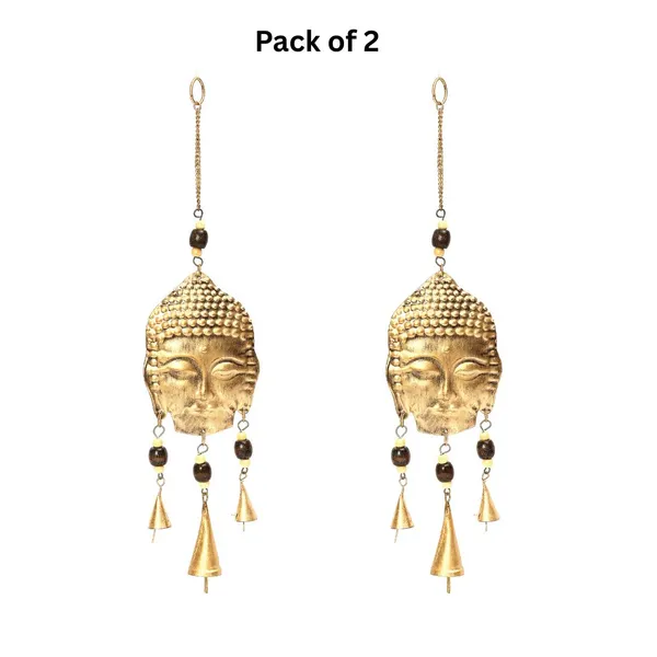 Metal_Wall_Hanging_Wooden_Bead_Buddha_design_with_Hanging_Bells_(Pack_of_2)