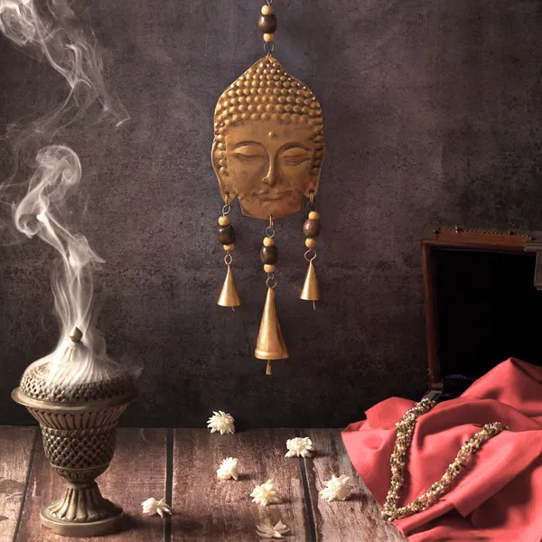 Metal_Wall_Hanging_Wooden_Bead_Buddha_design_with_Hanging_Bells_(Pack_of_2)