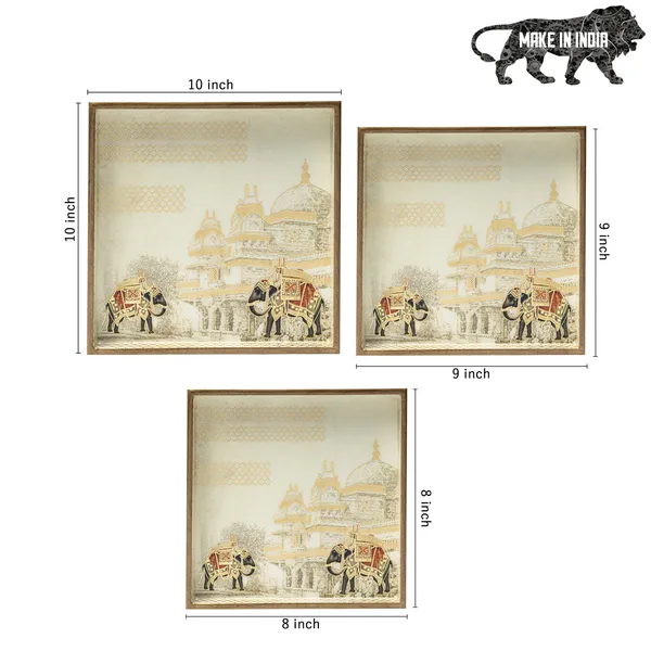 Set_of_3_Square_Wooden_Enamel_Coated_Serving_Trays_For_Home_&_Dining_Table_,_Multipurpose_Tray_Set