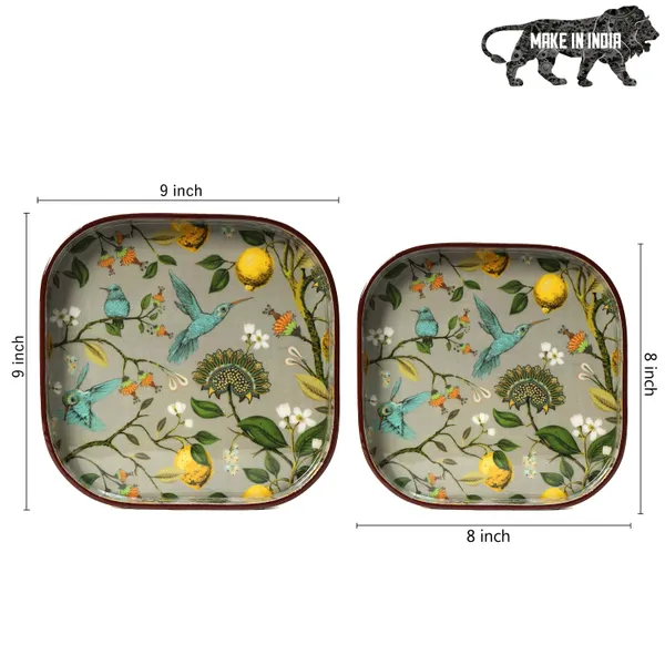 Wooden_Enamel_Coated_Square_Set_of_2_Trays_|_Serving_Tray_for_Home_&_Dining_Table_|_Printed_Multipurpose_Trays__(8x8_,_9x9_Inches)