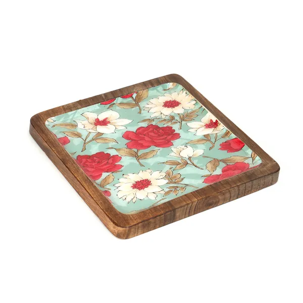 Red_&_Blue_Wooden_Enamel_Coated_Square_Serving_Platter_In_Mangowood_,_Snacks_Platter_For_Home_&_Dining_Table_,_Multipurpose_Tray_,_Serving_Tray_(_(20X20)Cm_)