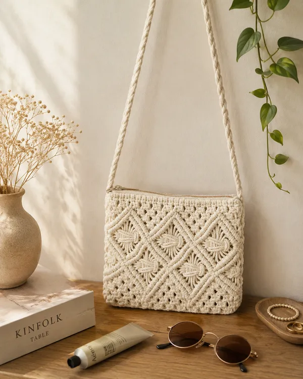 Handcrafted_Macrame_Crossbody_Zipper_Bag_Off-White_Cotton_Rope_Boho_Sling_Purse_with_Intricate_Geometric_Knotwork_for_Women