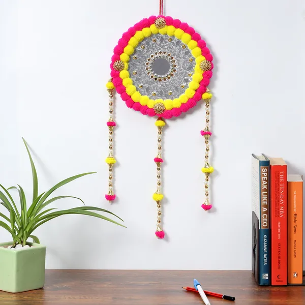 Handmade_Round_Wall_Hanging_|_Festive_Wall_Decorative_Pompom_Toran_Hanging_for_Home_D?coration_|_Diwali_Gifting_Festival_Pooja_Decoration