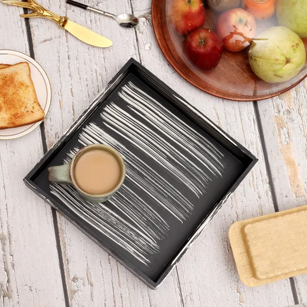 Black_&_Silver_Wooden_Wooden_Rustic_Square_Serving_Tray_Fr_Home_And_Dining_Table_,_Multipurpose_Tray_,_Serving_Tray_With_Handles_(_(25X25X5)Cm_)