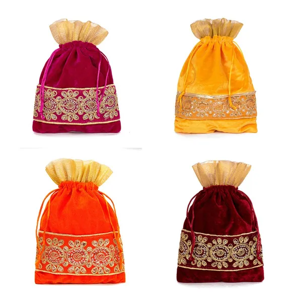 Pack_of_4_Multicolor_Velvet_Potli_Bags_?_1_kg._Capacity_Ethnic_Drawstring_Gift_Pouches_for_Weddings,_Favors,_and_Jewelry_30x22_cm_(Assorted_Colors)