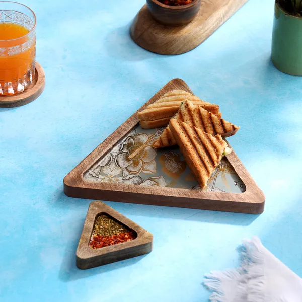 Grey_Wooden_Enamel_Coated_Triangular_Serving_Platter_With_Bowl_In_Mangowood_,_Snacks_Platter_For_Home_&_Dining_Table_,_Chip_N_Dip_Platter_,_Serving_Tray_(_(23X22||8X9)Cm_)_(Set_Of_2)