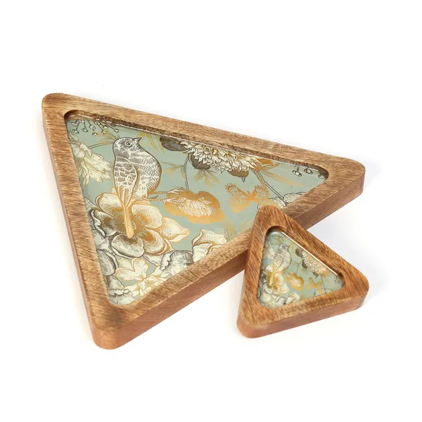 Grey_Wooden_Enamel_Coated_Triangular_Serving_Platter_With_Bowl_In_Mangowood_,_Snacks_Platter_For_Home_&_Dining_Table_,_Chip_N_Dip_Platter_,_Serving_Tray_(_(23X22||8X9)Cm_)_(Set_Of_2)
