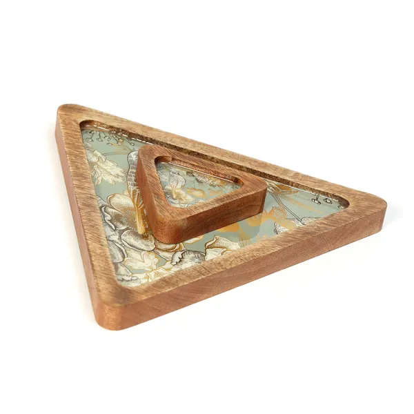 Grey_Wooden_Enamel_Coated_Triangular_Serving_Platter_With_Bowl_In_Mangowood_,_Snacks_Platter_For_Home_&_Dining_Table_,_Chip_N_Dip_Platter_,_Serving_Tray_(_(23X22||8X9)Cm_)_(Set_Of_2)