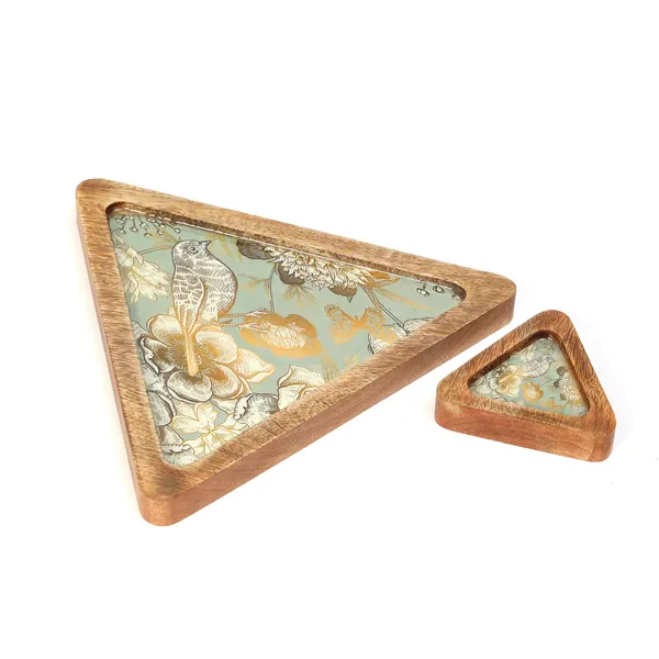 Grey_Wooden_Enamel_Coated_Triangular_Serving_Platter_With_Bowl_In_Mangowood_,_Snacks_Platter_For_Home_&_Dining_Table_,_Chip_N_Dip_Platter_,_Serving_Tray_(_(23X22||8X9)Cm_)_(Set_Of_2)