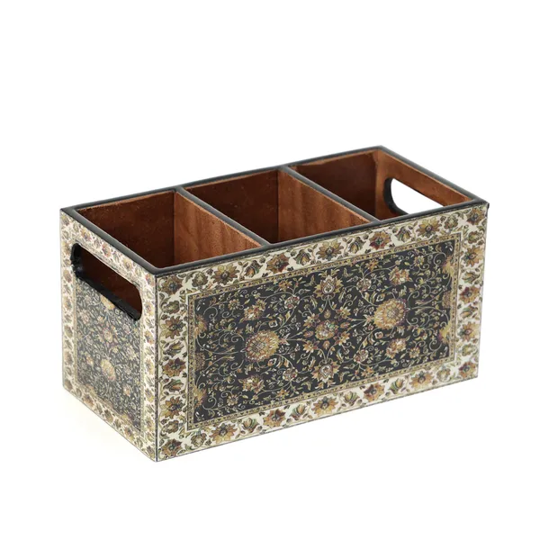 Brown_Wooden_Enamel_Coated_Multiutility_Wooden_Holders_With_3_Sections_,_Spoon_Stand_Chammach_Holder_,_Pen_Stand_(_(20X10)Cm_)