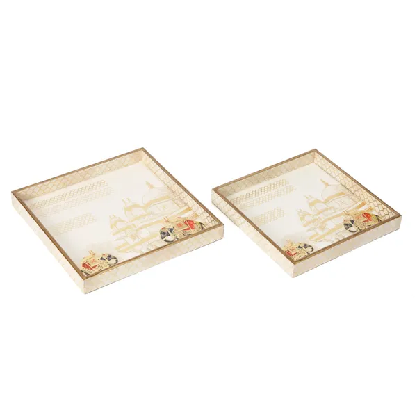 Wooden_Enamel_Coated_Square_Set_of_2_Trays_|_Serving_Tray_for_Home_&_Dining_Table_|_Printed_Multipurpose_Trays__(8x8_,_9x9_Inches)