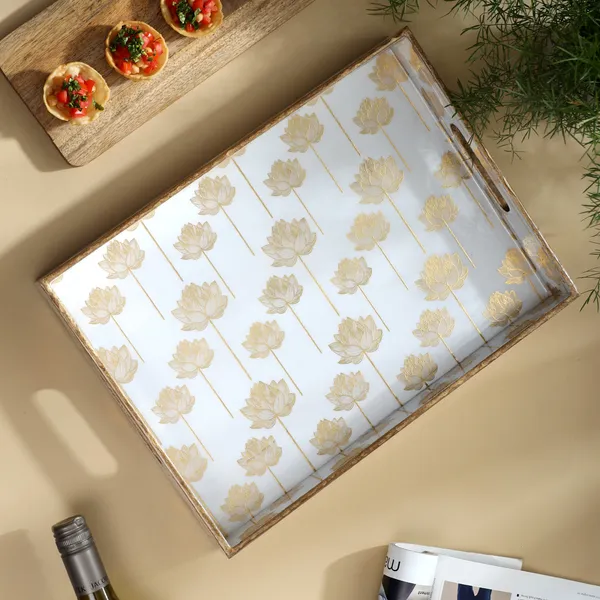 Silver_&_Gold_Wooden_Waterproof_Wooden_Enamel_Coated_Rectangular_Serving_Tray_With_Handles_For_Home_&_Dining_Table_,_Multipurpose_Tray_,_Serving_Tray_(_(38X28X5)Cm_)