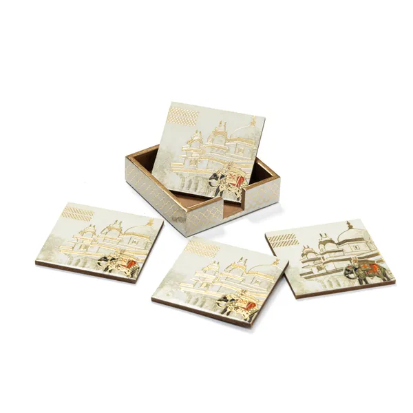 Set_of_4_Enamel_Coated_Wooden_Coasters_with_Stand_for_Home_and_Dining_Table_|_Stylish_Coasters_for_Tea_Coffee_and_Bar