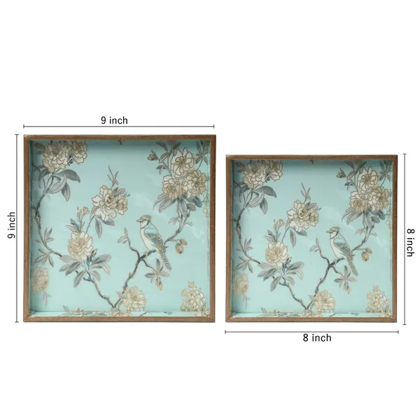 Blue_&_Gold_Wooden_Wooden_Enamel_Coated_Square_Set_Of_2_Trays_,_Serving_Tray_For_Home_&_Dining_Table_,_Printed_Multipurpose_Trays_(_(23X23||20X20)Cm_)_(Set_Of_2)