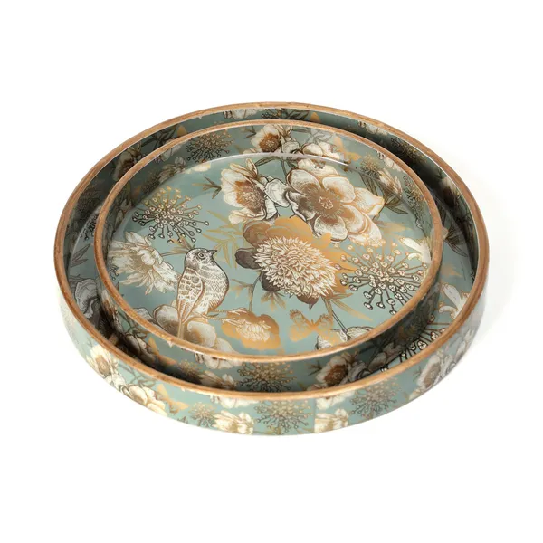 Wooden_Enamel_Coated_Round__Set_of_2_Trays_|_Trending_Serving_Tray_for_Home_&_Dining_Table_|_Printed_Multipurpose_Trays__(7x7_,_9x9_Inches)