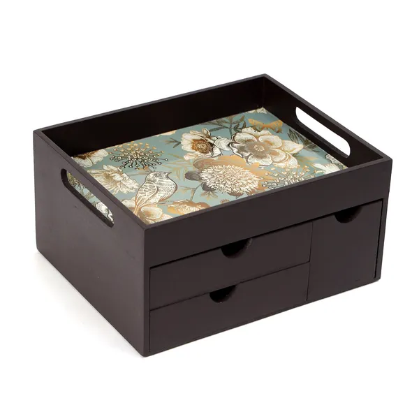 Grey_Wooden_Wooden_Multi_Serving_Tray_With_3_Drawers_For_Home_,_Multi_Storage_Organizer_Tray_,_Dining_Tray_,_Drawer_Tray_(_(26X22X14)Cm_)