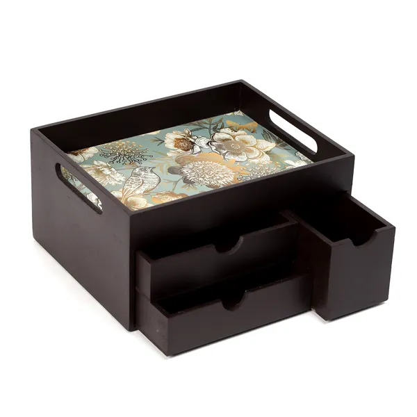 Grey_Wooden_Wooden_Multi_Serving_Tray_With_3_Drawers_For_Home_,_Multi_Storage_Organizer_Tray_,_Dining_Tray_,_Drawer_Tray_(_(26X22X14)Cm_)