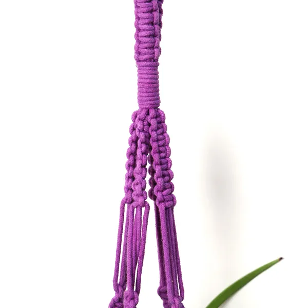 Handcrafted_Pack_of_3_Macrame_Plant_Hanger_Purple_Cotton_Rope_Double_Hanging_Planter_for_Indoor_Wall_Decor_&_Space_Saving_Vertical_Gardening
