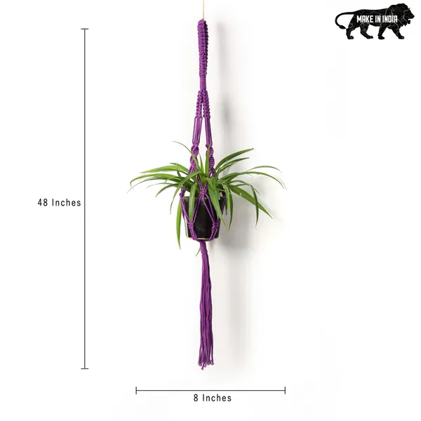 Handcrafted_Pack_of_3_Macrame_Plant_Hanger_Purple_Cotton_Rope_Double_Hanging_Planter_for_Indoor_Wall_Decor_&_Space_Saving_Vertical_Gardening
