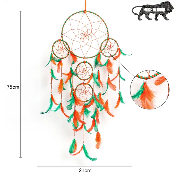 Dream_Catcher_with_Lights_Wall_Hanging_with_5_Ring_with_Orange_&_Green_Feathers_and_Lights_for_Home_D?cor,_Diwali_Gifting_Hanging_Decoration