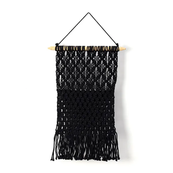Handcrafted_Black_Macrame_Magazine_Holder_Wall_Hanging_Boho_Chic_Cotton_Rope_Mail_Organizer_and_Newsstand_with_Wooden_Dowel_for_Home_&_Office_Decor