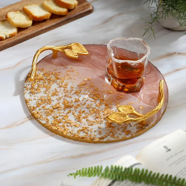 Pink_Resin_Round_Serving_Platter_In_Resin_,_Snacks_And_Cheese_Platter_For_Home_&_Dining_Table_,_Multipurpose_Tray_With_Handles_(_(31X31)Cm_)